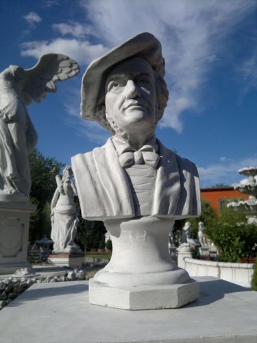 Steinfigur büste wagner - steinfigur, "wagner"