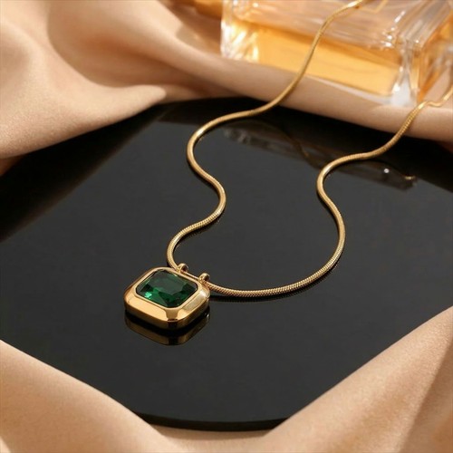 Damen halskette edelstahl 18k - edelstahl,