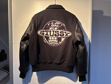 Stussy Globe Varsity Jacket M