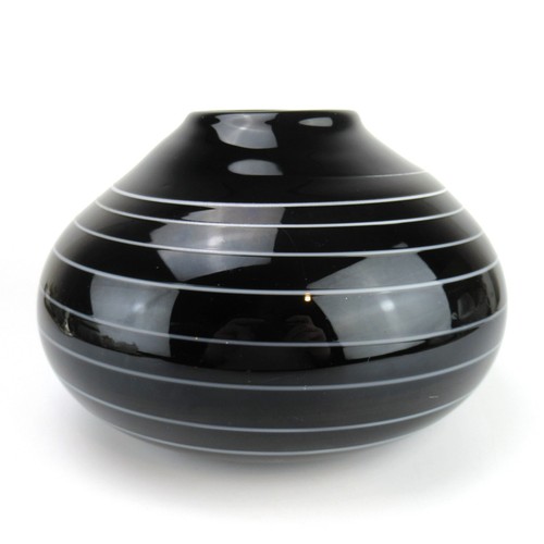 Dekorative glas vase schwarz - vase,