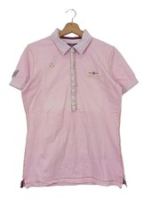 HUBERMAN’S Polo-Shirt Damen Shirt Gr. DE 40 hellrosa schlichter Stil