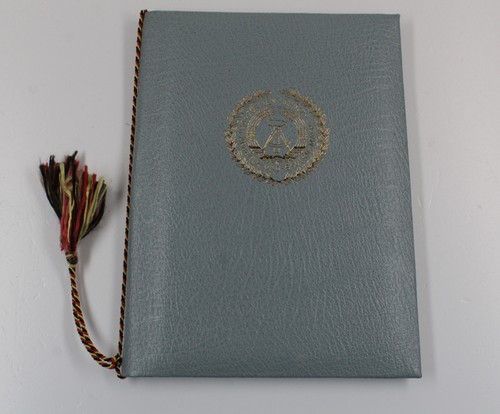 Orig ddr urkunde zum - ddr,
