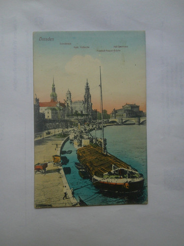 Dresden elbufer elbe - ak,