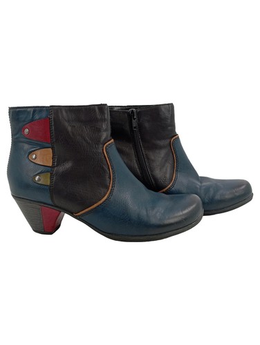 Rieker damen stiefeletten blau - rieker,