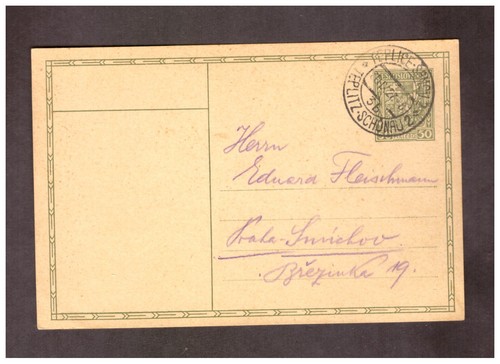 Sudetenland postkarte aus - postkarte, 1927