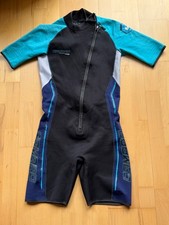 Camaro Evostrech Voltage Neopren Shorty Herren schwarz/türkis L/52