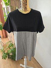 Herren Jungen Basic Shirt Gr. XL  Grau/Schwarz Livergy 