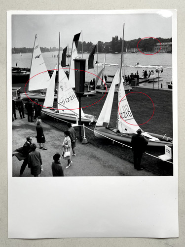 Orig foto ddr segelboot messe - segelboot,