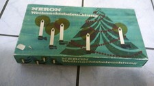 Weihnachtsbaumbeleuchtung NERON, Vintage, 16 Schaftkerzen ,weiß