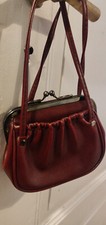 Vintage Handtasche rot Samt