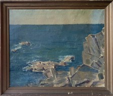 Ölbild Impressionist Felsige
