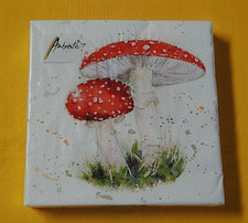 20 Servietten Fliegenpilze Pilze Herbst 1 Packung OVP Motivservietten Ambiente