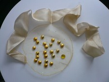 Dekoration Tischdeko Streudeko Hochzeit Goldene Hochzeit Goldnuggets Tischband