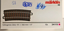 Märklin C-Gleis gebogen R1