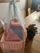 Baby Annabell Bett Puppenbett Auch f. Baby Born m. Licht u. Sound u. Bettwäsche