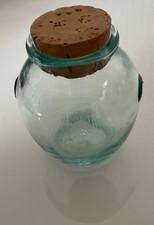 Glasgefäss - kleines Glas mit Korkdeckel