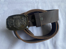 Trachtengürtel mit Wappen Original Steindl Gr.100 Leder braun