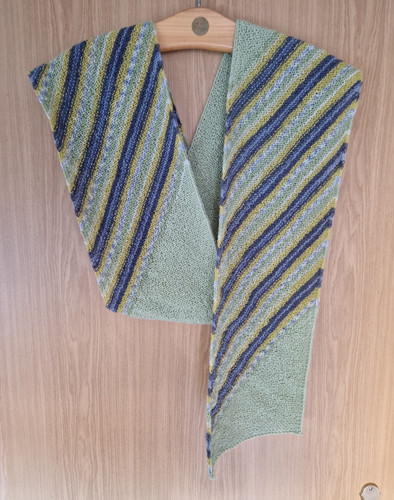 Handgestrickter schal grün - schal,