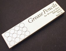 GREASE PENCILS Glasschreiber Stifte Glas Porzellan Metall Cellophan weiß 3206/6