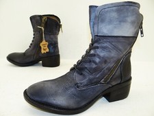 Tiggers Stiefelette Boots Stiefel Biker Damen Schuhe Leder Gr.38 Grau