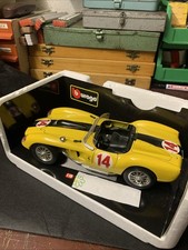 BBURAGO 3007 FERRARI 250 TESTA ROSSA 1957 #14 - YELLOW 1:18 - GOOD IN BOX