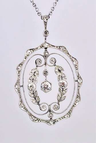 Antiker diamant anhänger - antiker,