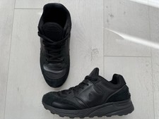 NEU Polo Ralph Lauren Herren Schuhe Sneaker Schwarz Leder Gr. 44 NP 179,00€