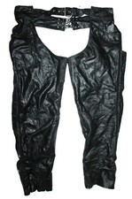 Bull Faster Leder Chaps Gr. XL Western Style Biker Vintage Leather Gear , 106cm