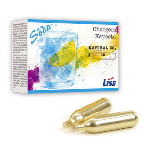 10er pack co2 - kartuschen, soda