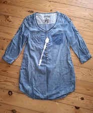 Jeanskleid/Tunika, blau, Boho Look, Geisha, Gr. S/M