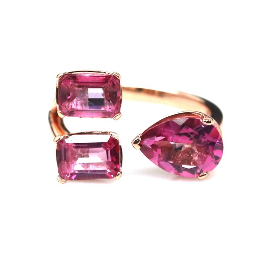 Pink mystic topas ring größe - pink,