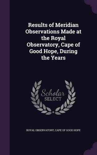 Royal observatory results of - observatory,