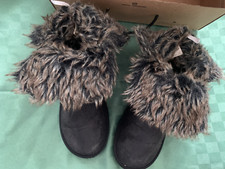 STEEDS Stiefel /Stiefeletten Gr.37 schwarz Fell gefuttert für Sammler Liebhaber