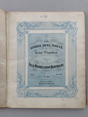 Noten mendelssohn lieder - ,