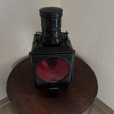 Zugschluss Oberwagen Laterne Petroleum Signallampe Eisen Bahn