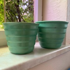 2x Übertopf Keramik Mint