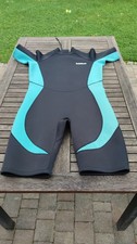 Neoprenanzug Shorty Damen 3XL 3mm Schwarz Türkis/Petrol Surfen