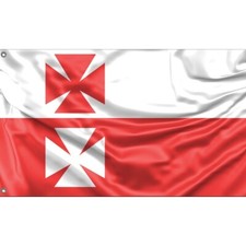 Elblag, Poland Flag | Fahne Unikales Design 90x150Herg. in EU