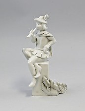 9942669-a Porzellan Figur Rattenfänger von Hameln Wagner & Apel H18cm