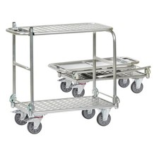 FETRA Alu Klappwagen / Etagenwagen / Magazinwagen / Bügelwagen / Transportwagen