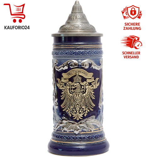Bierkrug mit deckel 6l - deckel, 0,6l