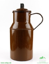 Sammlerobjekt DDR Emaille Milchkanne mit Deckel Sammler Deko Küche