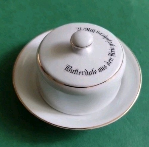 Antike butterdose 1916 - butterdose,