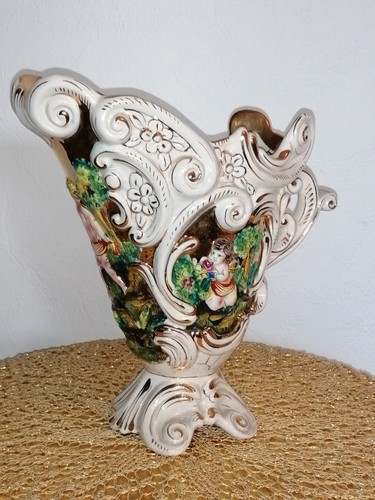 Capodimonte italy vase krug - capodimonte,