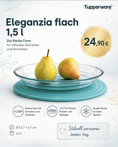 Tupperware eleganzia flache - tupperware,