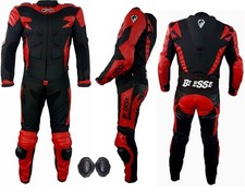 KombiLeder Cordura schwarz Rot