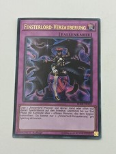 Yu-Gi-Oh Einzelkarte Finsterlord-Verzauberung bespielt