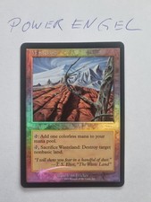 1x FOIL Wasteland Promo Player Reward Tempest Magic MTG  Englisch played
