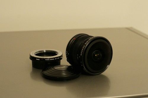 Minolta fish eye roccor - eye,