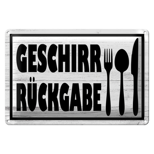 Blechschild hinweis 40x30cm - hinweis,